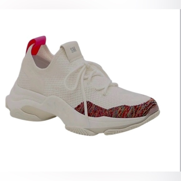 Steve Madden Shelbie sneakers White Multi Slip on Womens size 7 Comfort Walking - Picture 1 of 9